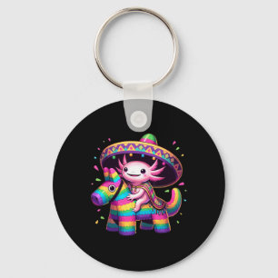 Chaveiro Axolotl Riding Pinata Cinco De Mayo Sombrero Ponch