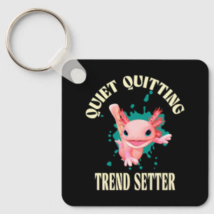 Chaveiro Axolotl Rosa Engraçado Definidor de Tendência de S