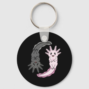 Chaveiro Axolotl Yin Yang Kawaii Animal Axolotls Lover Owne