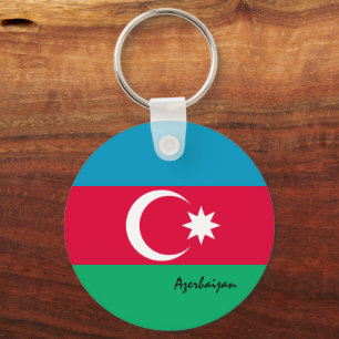 Chaveiro Azerbaijão Flag e Azerbaijão patriotas/esportes