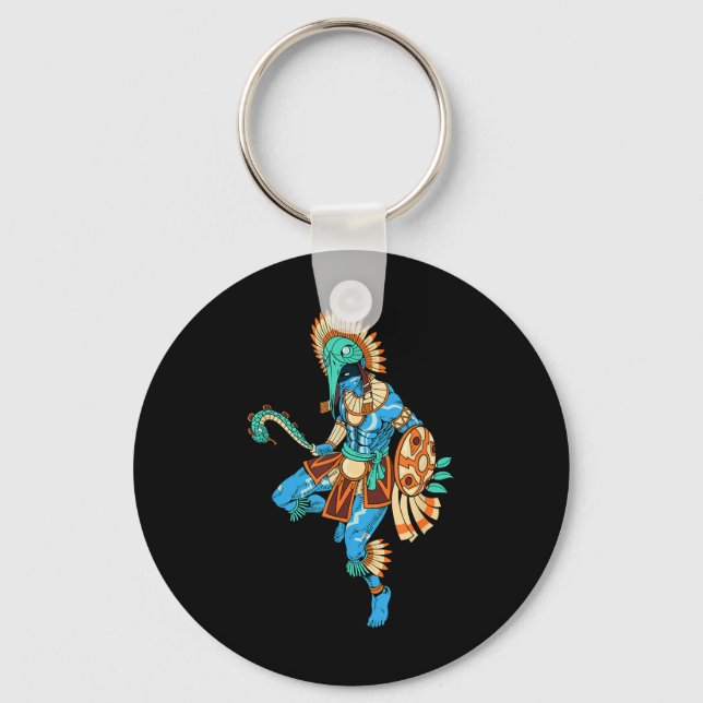 Chaveiro Aztec Deus Da Guerra E Do Sol - Huitzilopochtli (Frente)
