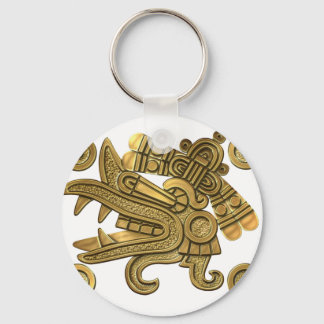 Chaveiro Aztec Dourada Ehecatl