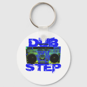 Chaveiro Azul Boombox de Dubstep