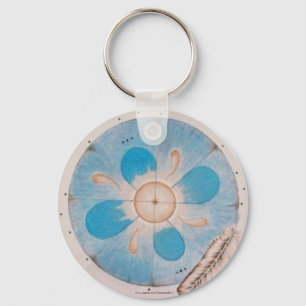 Chaveiro azul da mandala