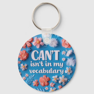 Chaveiro Azul de aspas Inspiradoras