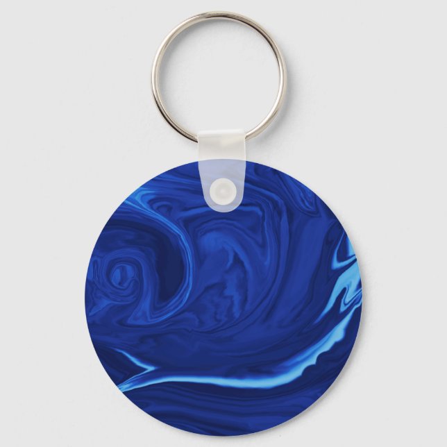 Chaveiro Azul de cobalto Texturizado (Frente)