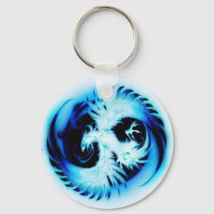 Chaveiro azul de incandescência de phoenix