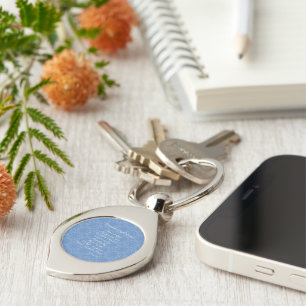 Chaveiro Azul de Prece do Anjo do Guarda