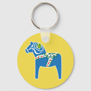 Chaveiro Azul do cavalo de Dalahäst Dala
