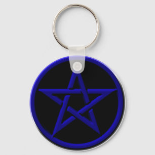 Chaveiro azul do Pentagram