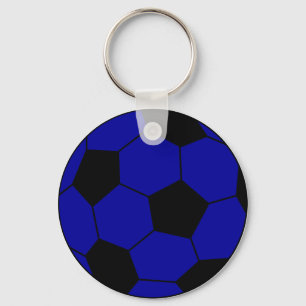 Chaveiro Azul e negro de futebol