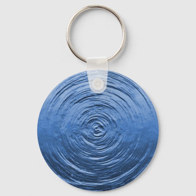 Chaveiro Azul-ondulação de água (Frente)