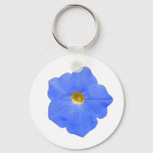 Chaveiro azul Petunia e amarelo