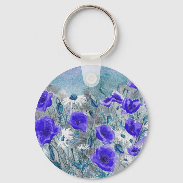 chaveiro 'Azul Poppy' (Frente)