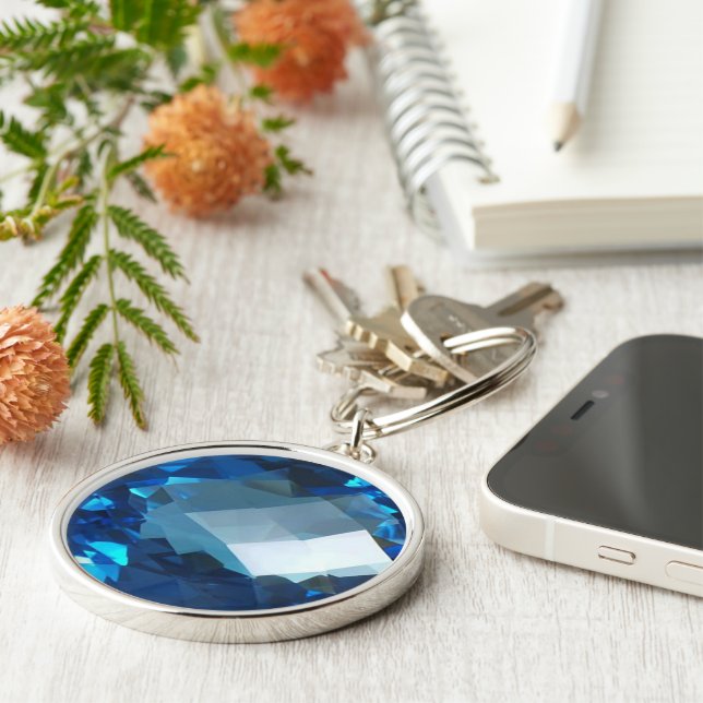 Chaveiro Azul Topaz 2 (Lateral)