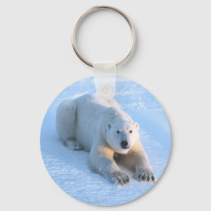 Chaveiro Azul Urso Polar