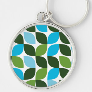 Chaveiro Azul, verde, legal, moda, abstrato da natureza mod