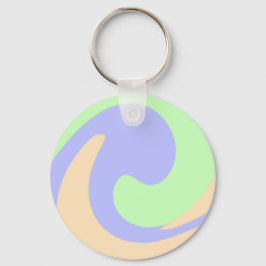 Chaveiro Azul verde mármore fluido boho negrito