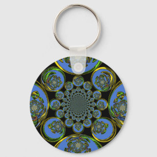 Chaveiro Azul Vintage