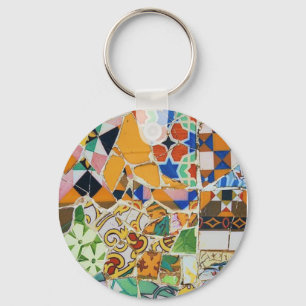 Chaveiro Azulejo de Gaudi cerâmica