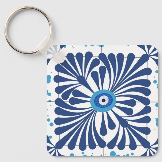 Chaveiro Azulejo (Olho) (Frente)