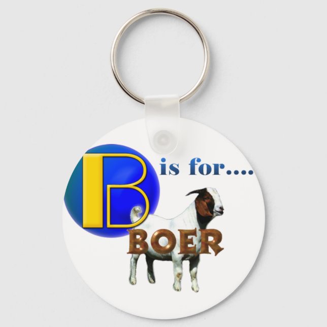 Chaveiro B é para BOER - GOAT GIFTS (Frente)
