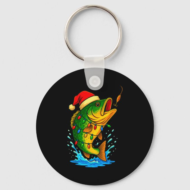 Chaveiro B Fish Christmas Fishing  (Frente)