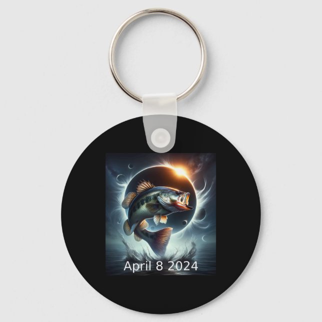 Chaveiro B Fish Solar Eclipse abril 8 2024 (Frente)