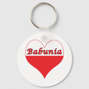 Chaveiro Babunia Polonês Heart