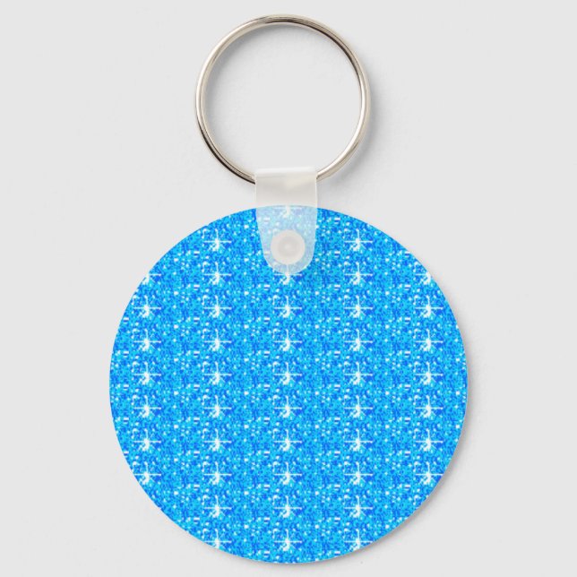 Chaveiro Baby Blue Glitter (Frente)