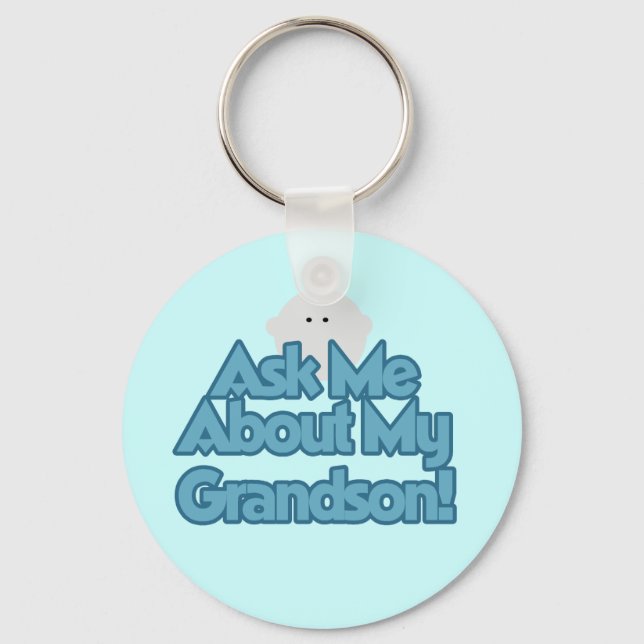 Chaveiro Baby Boy pergunta sobre meus Camisetas e presentes (Frente)