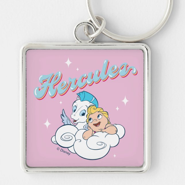 Chaveiro Baby Hercules and Pegasus on a Cloud Keychain (Frente)