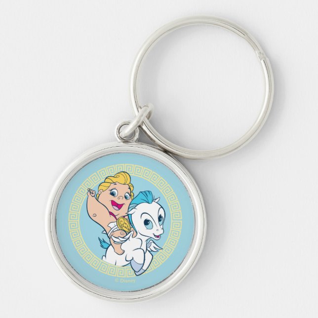 Chaveiro Baby Hercules Riding Pegasus Keychain (Frente)