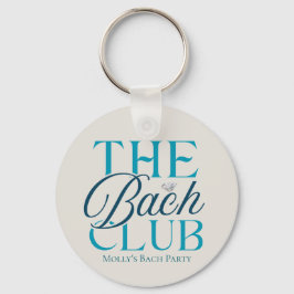 Chaveiro Bach Club Modern Simple Blue Festa de solteira
