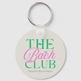 Chaveiro Bach Club Modern Simple Green Bachelorette