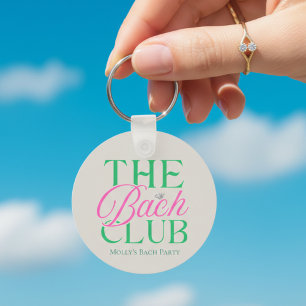 Chaveiro Bach Club Modern Simple Green Bachelorette