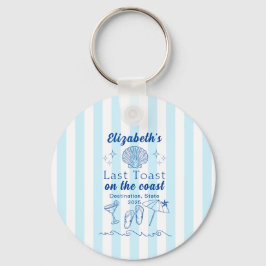 Chaveiro Bachelorette Beach Party Last Toast Na Costa