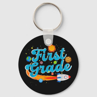 Chaveiro Back to school outer space teacher first grade