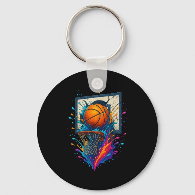 Chaveiro Backboar de Slam Dunk Splash Hoop de Basquete Colo (Frente)