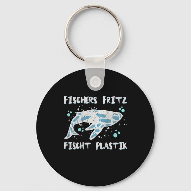 Chaveiro Backprint Fritz Peixes Plástico Proteção Ambiental (Frente)