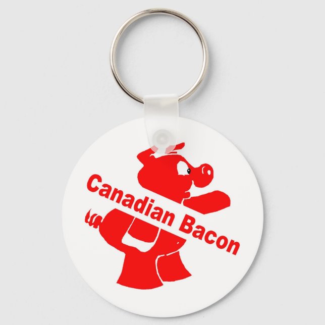 Chaveiro Bacon canadense (Frente)