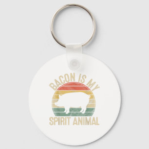 Chaveiro Bacon É Meu Espírito Animal Dotado Figurino De Chu