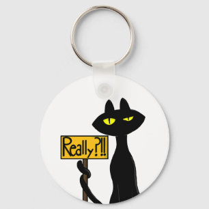 Chaveiro Bad Boogie -O Gato- "Sério?!!" pulseiras engraçada