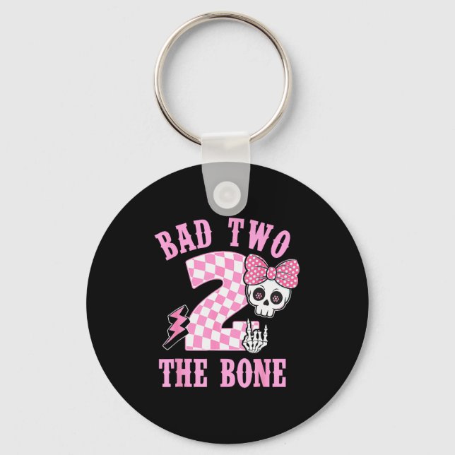 Chaveiro Bad Two The Bone Birthday 2 Years Old Nk Checkered (Frente)
