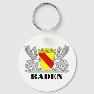 Chaveiro Baden Wappen mit Schrift Baden