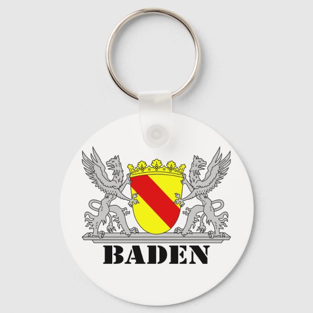 Chaveiro Baden Wappen mit Schrift Baden (Frente)