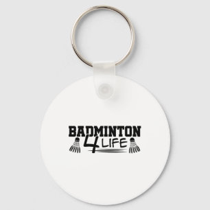 Chaveiro Badminton 4 Life Graphic Badminton Player Shuttle