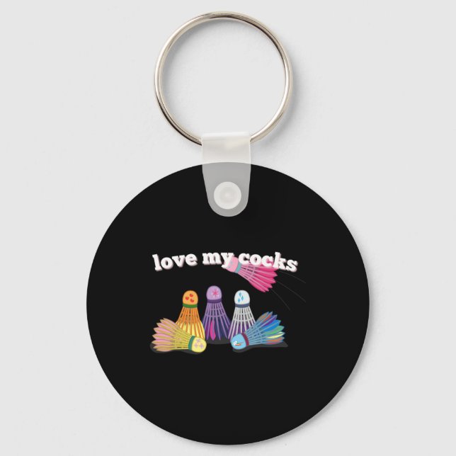 Chaveiro Badminton Buddies- Shuttle Sweetheararts Diversão  (Frente)