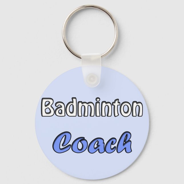 Chaveiro Badminton Coach (Frente)