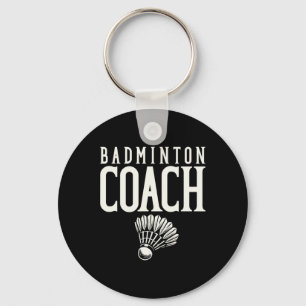 Chaveiro Badminton Coach Badminton Player Shuttle